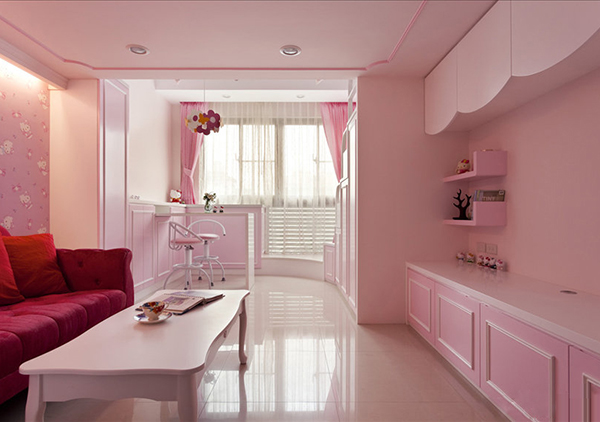 26平粉嫩甜蜜kitty公主房